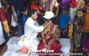 Abhilash Jisha wedding muhurtham